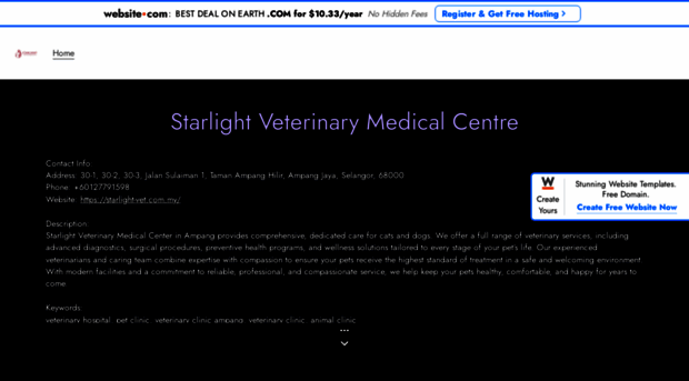 starlightveterinarymedicalcentre.website3.me