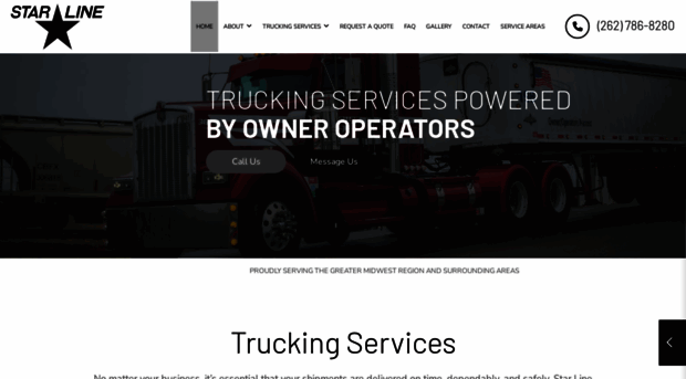 starlinetrucking.com