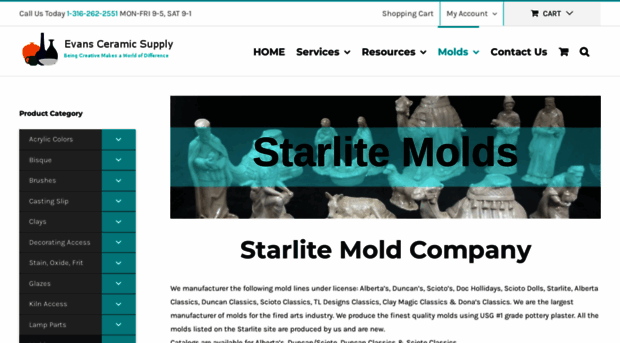 starlitemolds.com