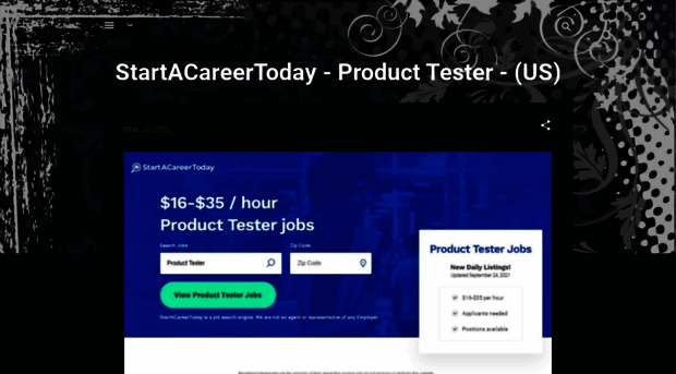 startacareertodayproducttester.blogspot.com