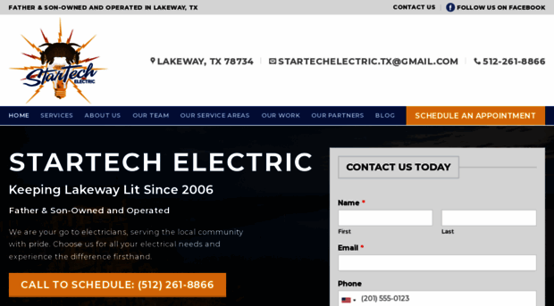 startechelectricians.com