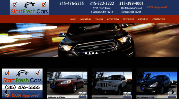 startfreshcars.com