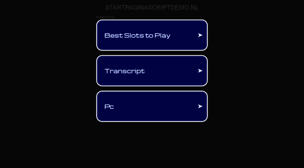 startpaginascriptdemo.nl