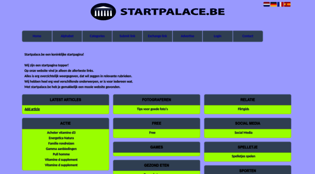 startpalace.be