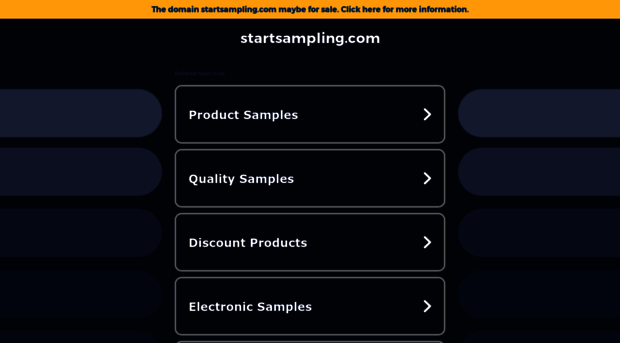 startsampling.com