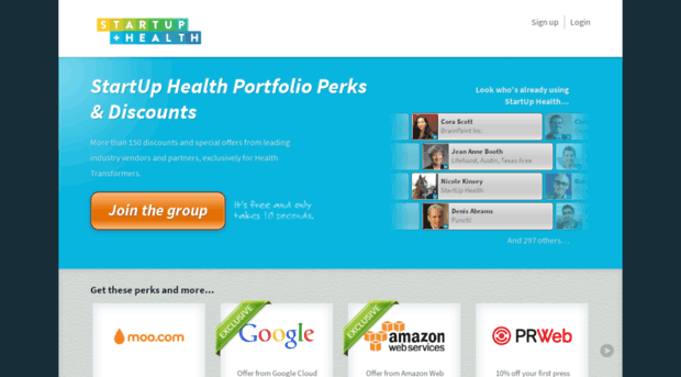 startuphealth.perkhub.com