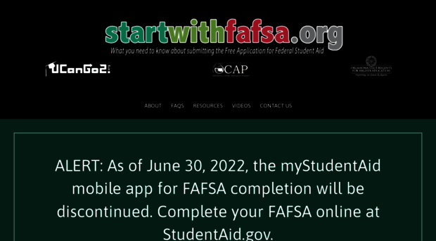 startwithfafsa.org