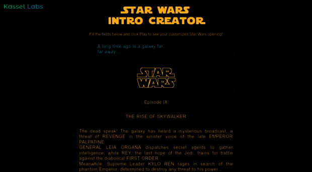 starwarsintrocreator.kassellabs.io