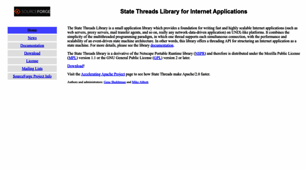 state-threads.sourceforge.net