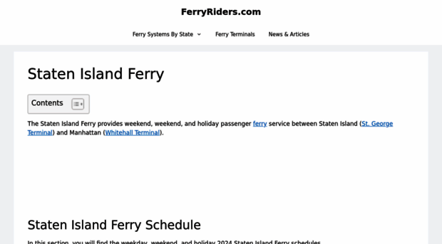 statenislandferryschedule.com