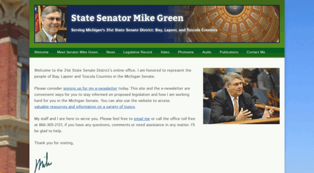 statesenatormikegreen.com