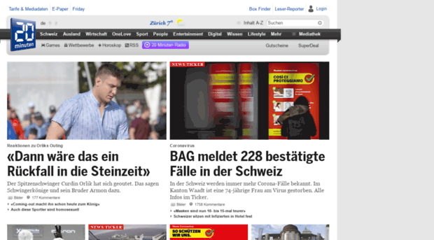 static01.20min.ch - 20 Minuten - News von jetzt! - Static 01 20 Min