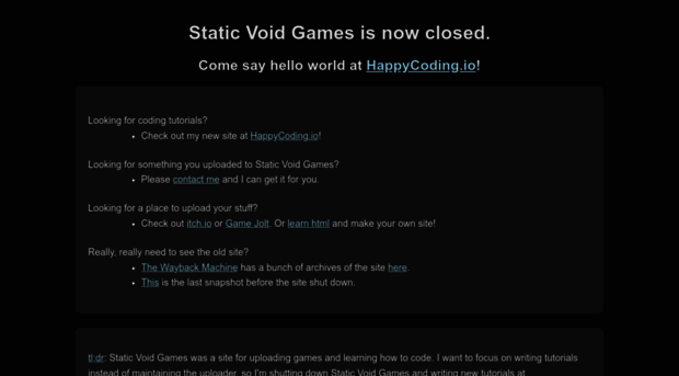 staticvoidgames.com