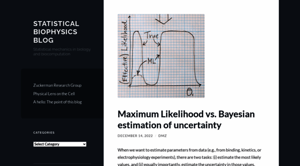 statisticalbiophysicsblog.org