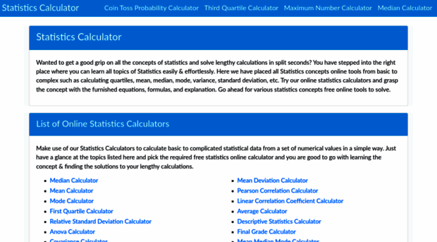 statisticscalculators.net