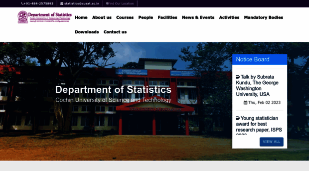 stats.cusat.ac.in