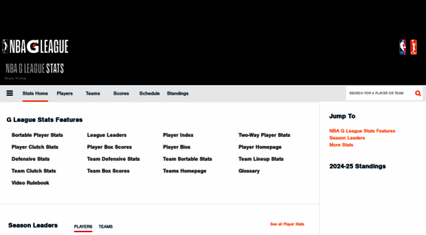 stats.gleague.nba.com
