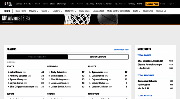 stats.nba.com