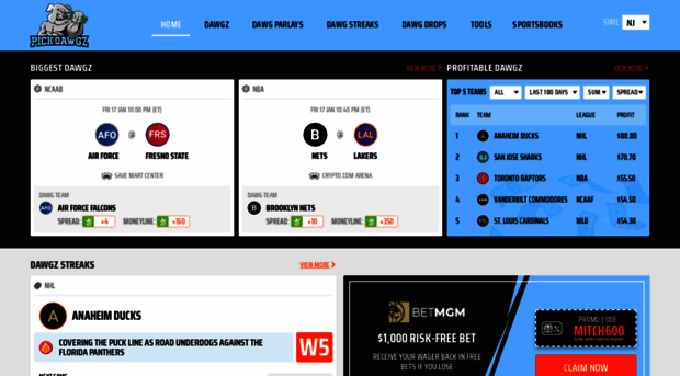 stats.pickdawgz.com