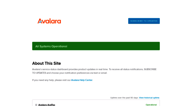 status.avalara.com