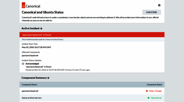 status.canonical.com