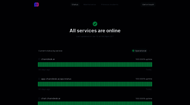 status.chaindesk.ai