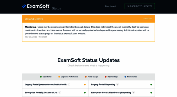 status.examsoft.com