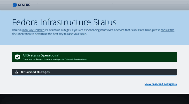 status.fedoraproject.org