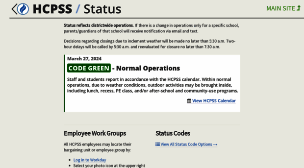 status.hcpss.org