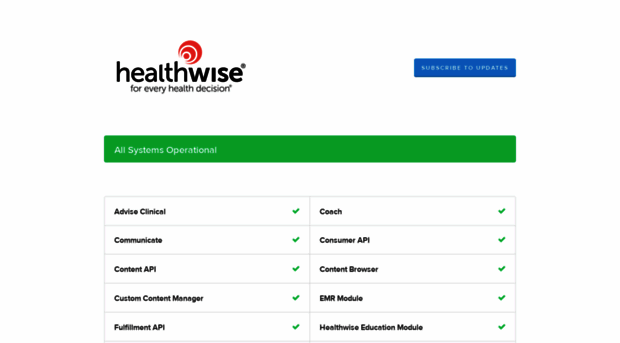 status.healthwise.net