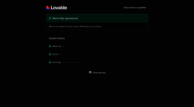 status.lovable.dev