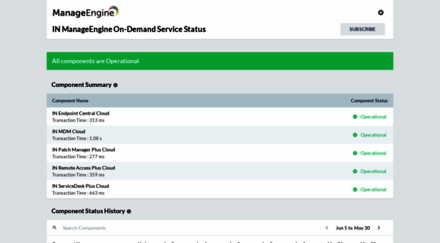 status.manageengine.in