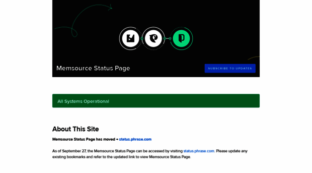 status.memsource.com
