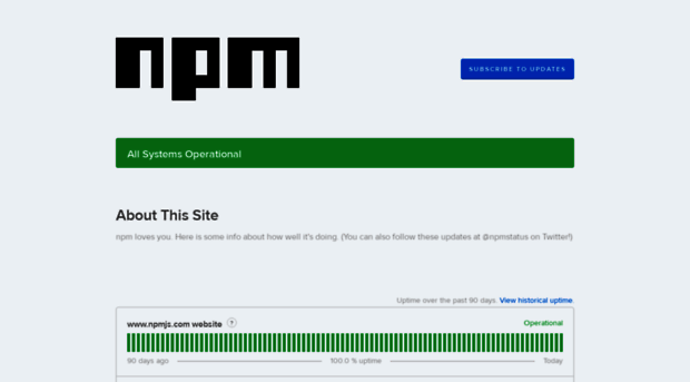 status.npmjs.org