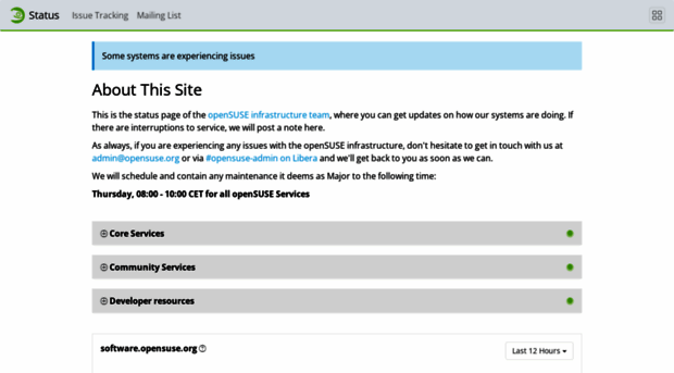 status.opensuse.org