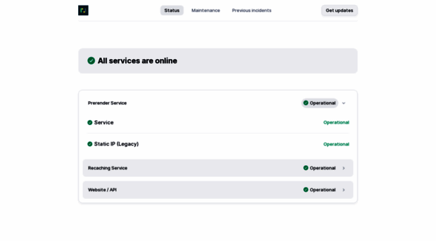 status.prerender.io