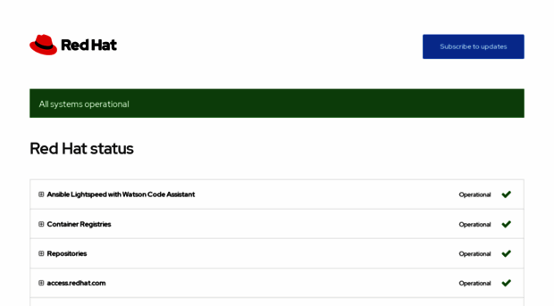 status.redhat.com