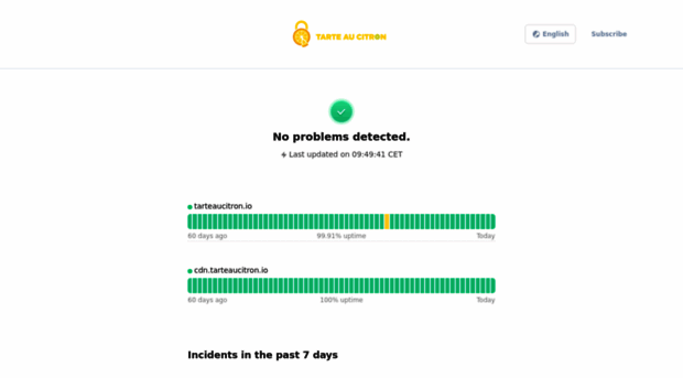 status.tarteaucitron.io
