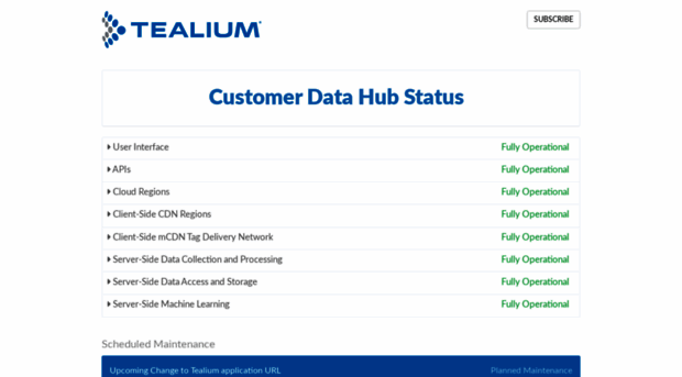 status.tealium.com