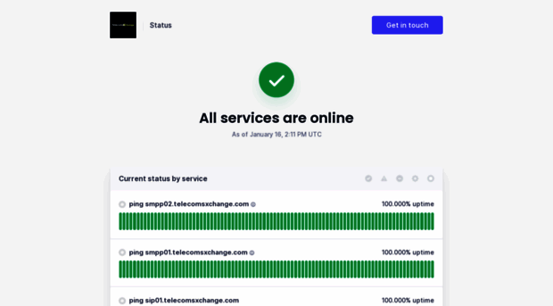 status.telecomsxchange.com