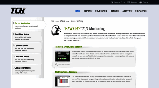 status.totalchoicehosting.com