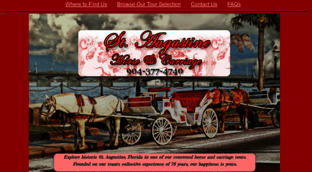 staugustinehorseandcarriage.com