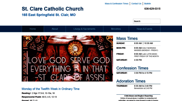 stclarecatholic.org