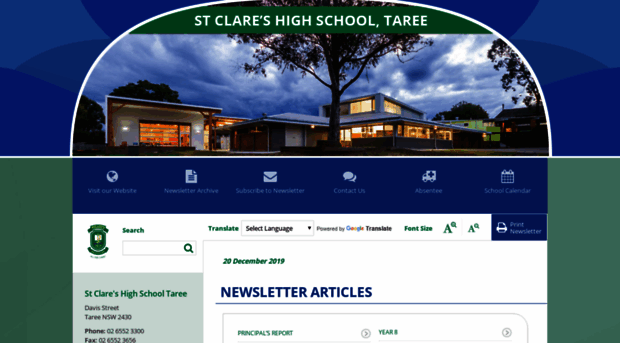 stclareshstaree.schoolzineplus.com