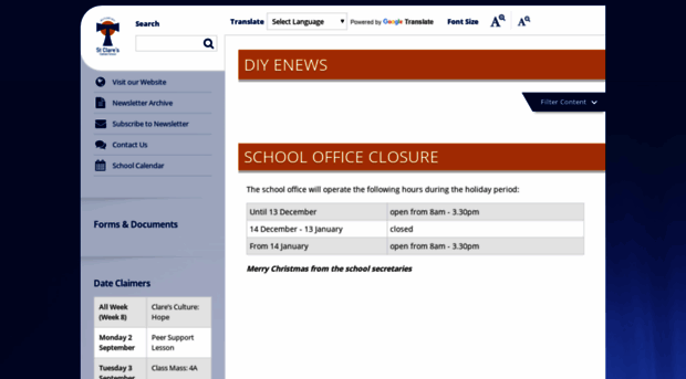 stclarestsv.schoolzineplus.com