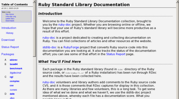 stdlib.rubyonrails.org