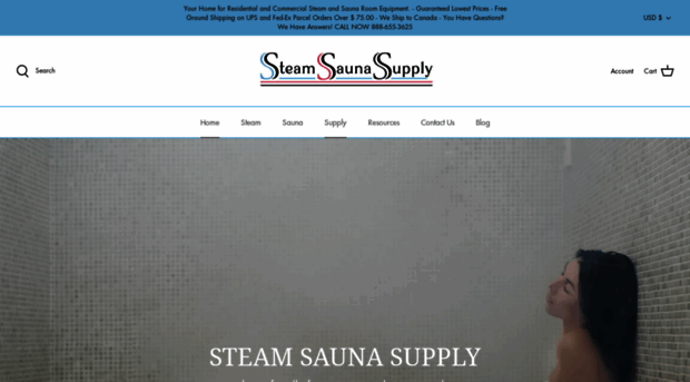 steamsaunasupply.com