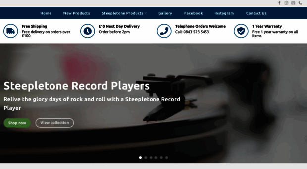 steepletonerecordplayer.com