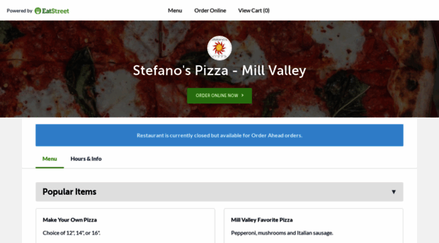 stefanospizzamillvalley.com