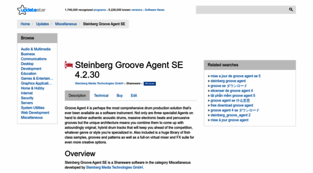 steinberg-groove-agent-se.updatestar.com